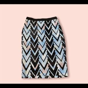 Endless Rose Sequin Pencil Skirt